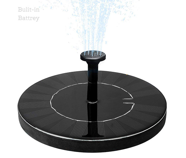 Solar Fountain Pump with Backup Battery by ROADTEC