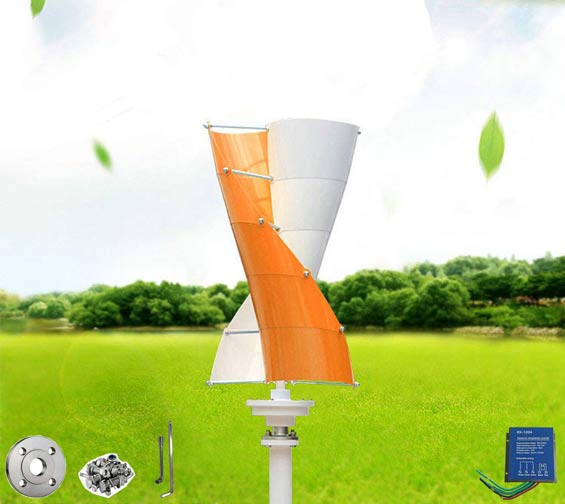 Wonderful Online’s Wind Turbine Generator Orange and White Mini