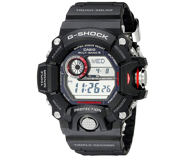 CASIO Men's GW-9400-1CR Stainless Steel Solar Watch