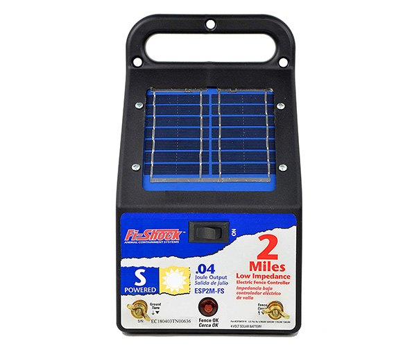 Fi-Shock 2-Mile Solar Powered Electric Fence Charger