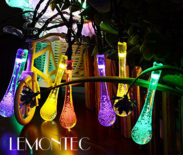 LEMONTEC Solar String Lights