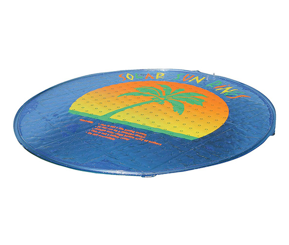 Palm Tree Round Solar Cover by Solar Sun Rings