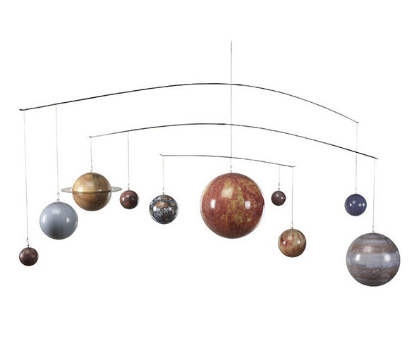 Planets Mobile - Hanging Solar System Mobile, Authentic Models
