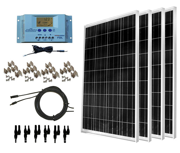 WINDYNATION 400 Watt Solar Kit